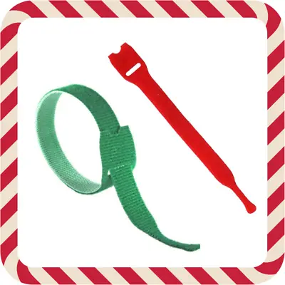 £0.99 • Buy VELCRO® ONE-WRAP Christmas Light Strapping Reusable Cable Ties 20 & 25mm Red 