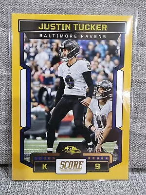 2023 Score - Gold #192 Justin Tucker • $2