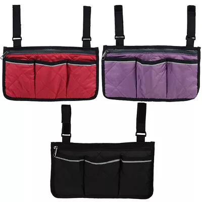 Wheelchair Side Bag Waterproof Wheelchair Armrest Pouch For Newspaper OrnUI • $12.99