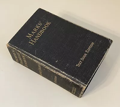 MECHANICAL ENGINEERS HANDBOOK Lionel S Marks Text Book Fifth Edition 1951 • $24.99