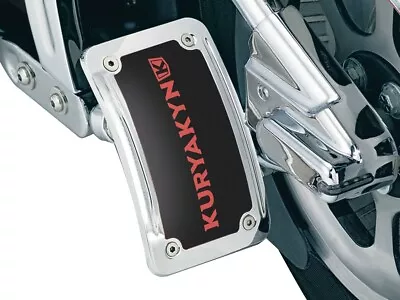 $148.49 • Buy Kuryakyn Chrome Curved Vertical License Plate Side Mount Harley Custom Chopper
