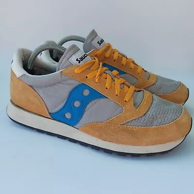 £14.95 • Buy Saucony Jazz Trainers Running Shoes Sand Gold Grey Mens UK 10 EU 45, SEE Descrip