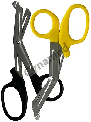 2 Paramedic Utility Bandage Trauma Emt Ems Shears Scissors 5.5 Inch-yellow Black • $5.51