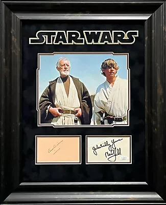 Alec Guinness & Mark Hamill Signed Framed Display Autograph Star Wars JSA LOA • $2499.99