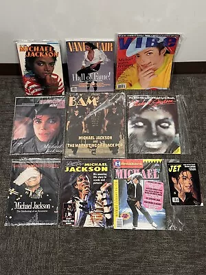 Lot Of 10 RARE Michael Jackson Vintage Magazines / Photobooks - VIBE Vanity Fair • $339.99