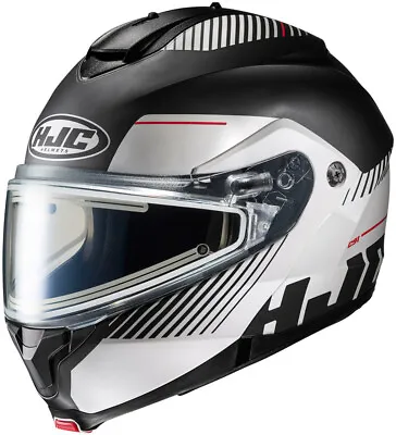 HJC C91 Prod Electric Modular SunScreen Snowmobile Helmet Gray XX 2X 2XL XXL • $244.99