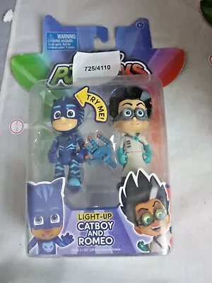 PJ Masks Light Up CatBoy Romeo Figure 3  Action Figures Toys 2 Pack Collectible • £11.99