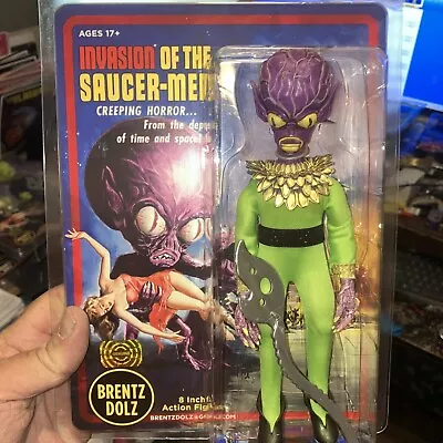 The Invasion Of The Saucer Men -6” Action Figure -Hand Painted-BrentzDolz-Purple • $74.99