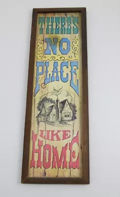 Wallace Berrie Vintage Rustic Wood Sign There's No Place Like Home • $34.99