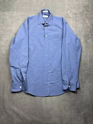 Vintage Yves Saint Laurent Dress Shirt Men's 16 34-35 Designer Casual Button Up • $19.95