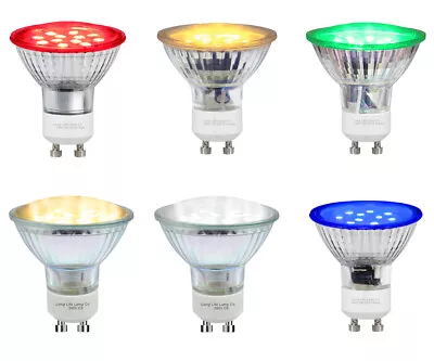 Red Blue Green Yellow GU10 LED Colour LED Light Bulbs Lamp Coloured LEDs  • £7.29