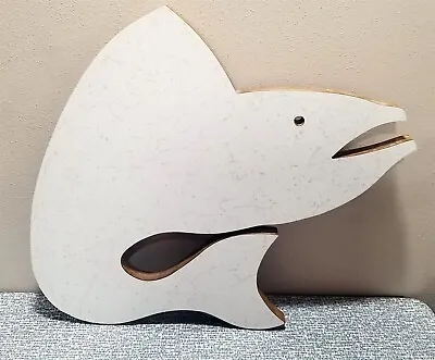 Vintage FORMICA FISH SHAPED CUTTING BOARD Fishing Lodge Cabin Decor • $24.95