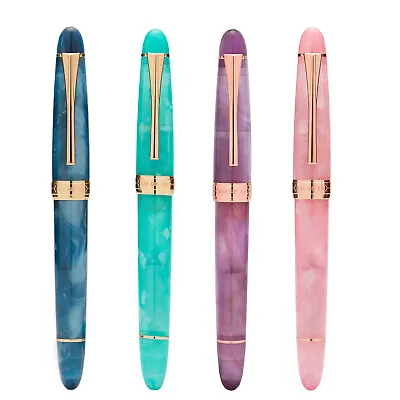 Kaigelu 356 Resin Fountain Pen Iridum EF/F/M Nib Golden Clip Office Writing Pen • $24.83