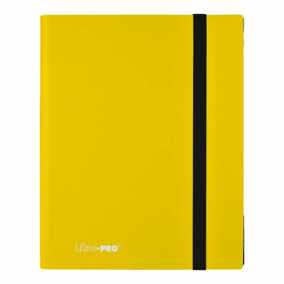 ULTRA PRO ECLIPSE YELLOW PRO BINDER FOLDER ALBUM 9 18 POCKET Yugioh MTG Pokemon • $34.90