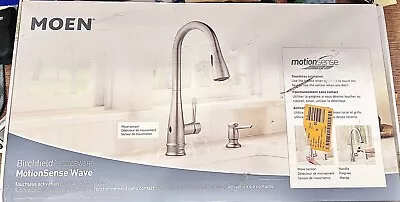 Moen Birchfield Touchless Single-Handle Pull-Down Sprayer Kitchen Faucet - Spot • $115