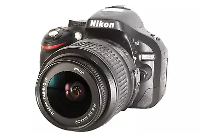 Nikon D5200 Digital SLR Camera W/AF-S NIKKOR 18-55mm F/3.5-5.6G DX VR Lens • $449