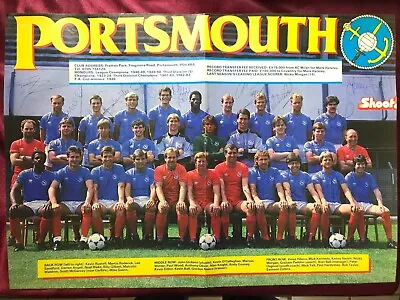 £83.99 • Buy 23 Autographs PORTSMOUTH FC 1980s-Handsigned Poster! Hilaire/Tait/Kennedy (†)