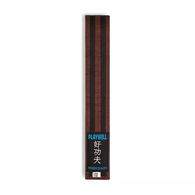 Playwell Brown Belt 2 Black Stripes Karate Taekwondo Judo Adults Kids Childrens • £6.99