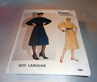 Vogue Paris Original Guy Larochei Pattern 1084 ~ Misses Dress ~ Size 14 *uncut • $14.99