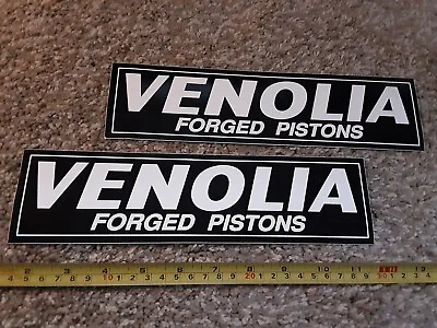 Lot Of 2 Vintage 80s Venolia Pistons Racing Decals Stickers Nascar NHRA Gasser  • $14.95