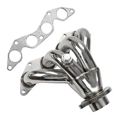 Stainless Steel Manifold Header Cylinder For 2001-2005 Honda Civic HX 1.7L L4- 4 • $69.79