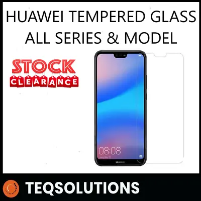 Tempered Glass For Huawei Y6 Y7 Y9 2017 2018 2019 Y5p Y6p 2020 Screen Protector  • £1.97