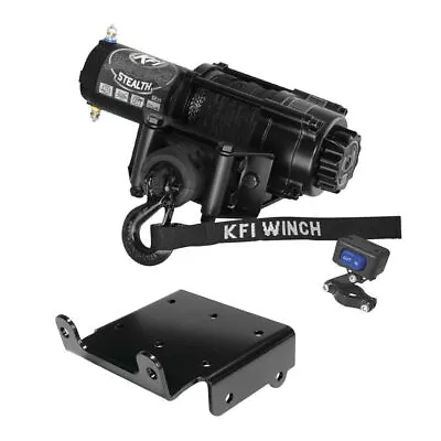 KFI Winch Kit 2500 Lb For Yamaha Grizzly 350 2x4 4x4 2007-2014 (Synthetic Rope) • $398.95