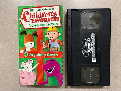 Rare Children's Favorites Christmas Treasure Barney Angelina Bob Kipper VHS • $12.99
