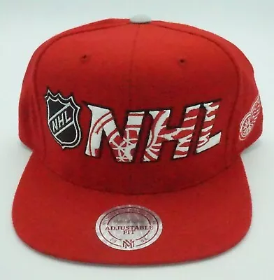 NHL Detroit Red Wings Mitchell & Ness Adult Adjustable Fit Cap Hat M&N NEW!  • $47.99