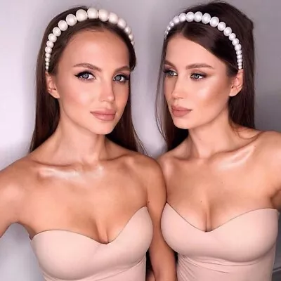 £7.99 • Buy New Arrival Trend Fashion Luxury Big Pearl Headband For Women & Girls Hair Band
