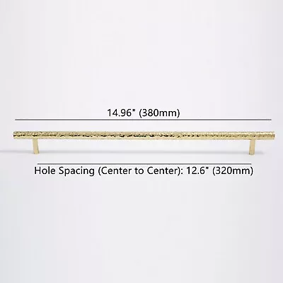 Hammer Pattern Finish Brass Solid Drawer Knob Pulls Handles Dresser Cabinet Pull • $24.50
