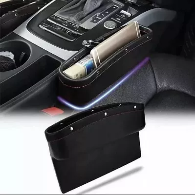 $10.99 • Buy Universal Car Seat Side Pocket Organizer Caddy Catcher Gap Filler Storage Box Bk