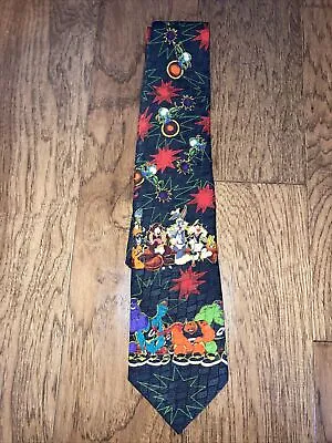 Vintage 90s 1996 SPACE JAM MONSTARS  Michael Jordan MOVIE Neck Tie NEW • $19.97