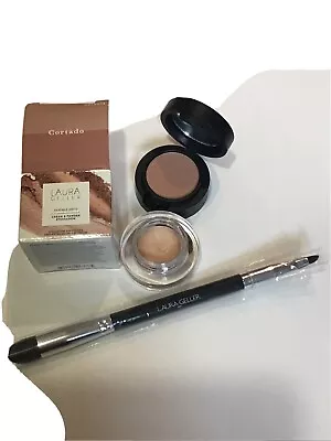 Laura Geller Double Shot Cream Powder & Eyeshadow Cortado And Eyeshadow Brush • £7.95