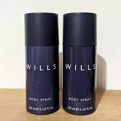2 X Jack Wills Signature Wills 150ml Body Spay Deodorant Discontinued • £34.50
