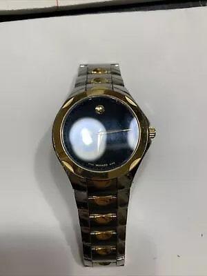 Movado Luno Sport Black Dial Two-tone Men's Watch Model 81 G1 1853 • $210