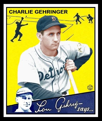 $0.99 • Buy 1934 Goudey Charlie Gehringer Card Personally Made  Mt
