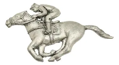 Horse Racing Pewter Tie Hat Or Lapel Pin Badge Brooch Gift Present 187 • £7.99