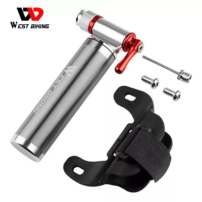 £13.91 • Buy WEST BIKING Mini Bicycle Pump Fast CO2 Tyre Inflator Bike Pump Ball Pump Silver