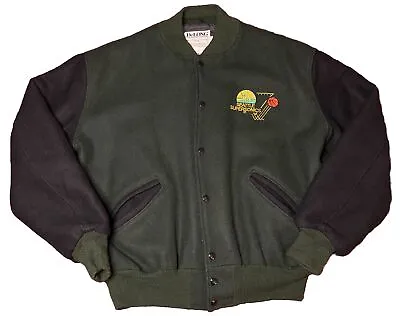 Vintage Seattle Supersonics Varsity Jacket Wool NBA Delong Men’s Large 80s-90s • $270