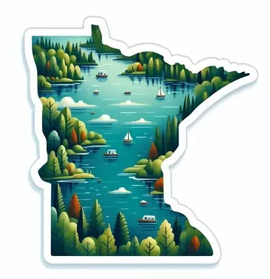 Minnesota Nice 2  Vinyl Sticker ~ Vikings Twins Lakes Prince  • $3.25