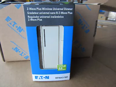 Eaton RF9643-NDLA Z-Wave Plus Wireless Universal Dimmer Light Almond New • $29.95