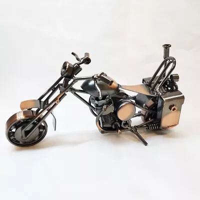 Handmade Metal Motorcycle Diecast Model Motorbike Figurine Collection Home Decor • $23.63