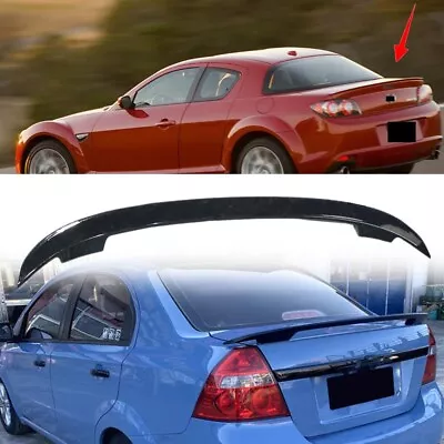 Universal Rear Boot Trunk Sport Spoiler Wing ABS Glossy Black Fit For Mazda RX-8 • $66.49