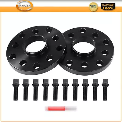 2X 15mm Thick 5x100 / 5x112 Wheel Spacers For Volkswagen Golf Jetta Beetle R32 • $36.80