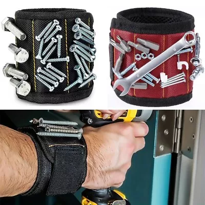 Magnetic Wristband Tool Belt Cuff Strong Magnets For Holder Holding Screws Nails • $8.72