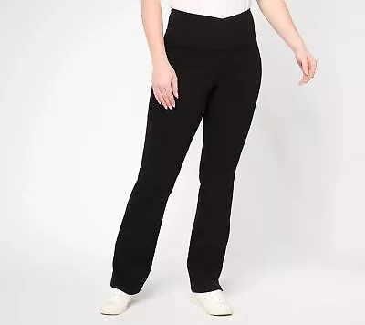 Women With Control Petite Elite Prime Stretch Jeans Noir 16 New • $33