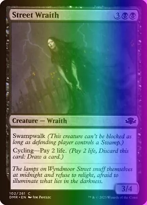 MTG Magic The Gathering Street Wraith (102/481) Dominaria Remastered NM FOIL • $0.99