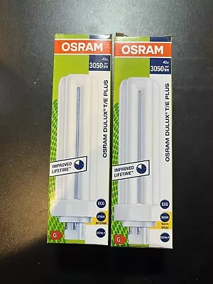 New 2pk OSRAM 42 Watt Compact Fluorescent Light Dulux T/E Plus Lamp • $12.99