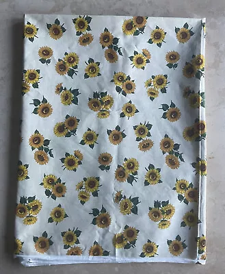 Vintage Cranston VIP Prints Sunflower Cotton Fabric Joan Messmore 3.75 Yards 44” • $34